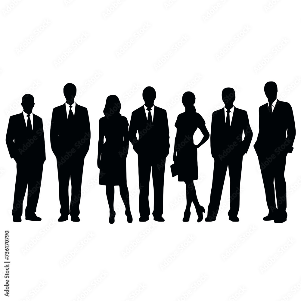 business people silhouette 