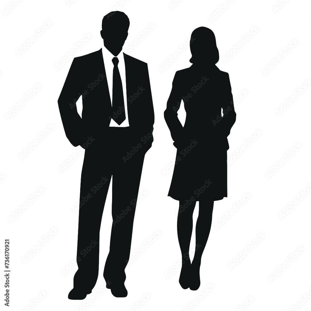 business people silhouette 