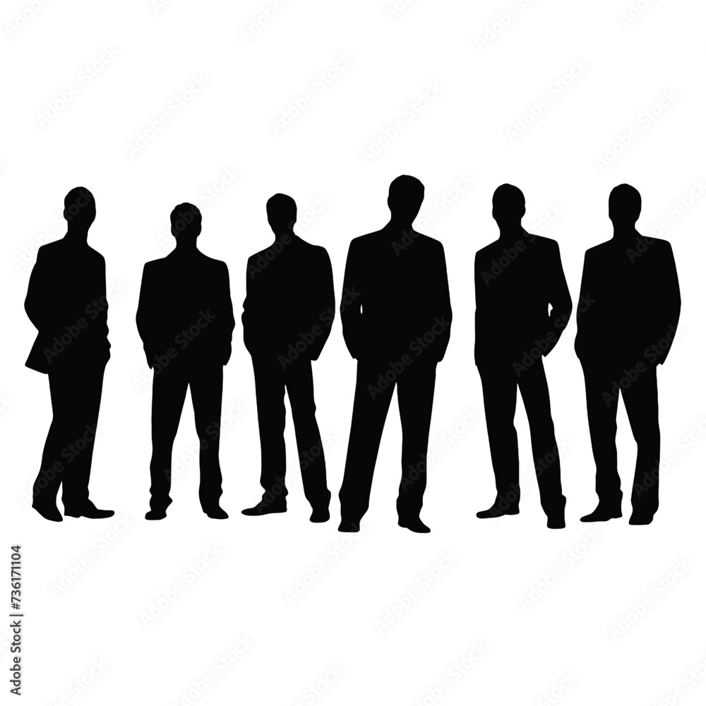 business people silhouette 