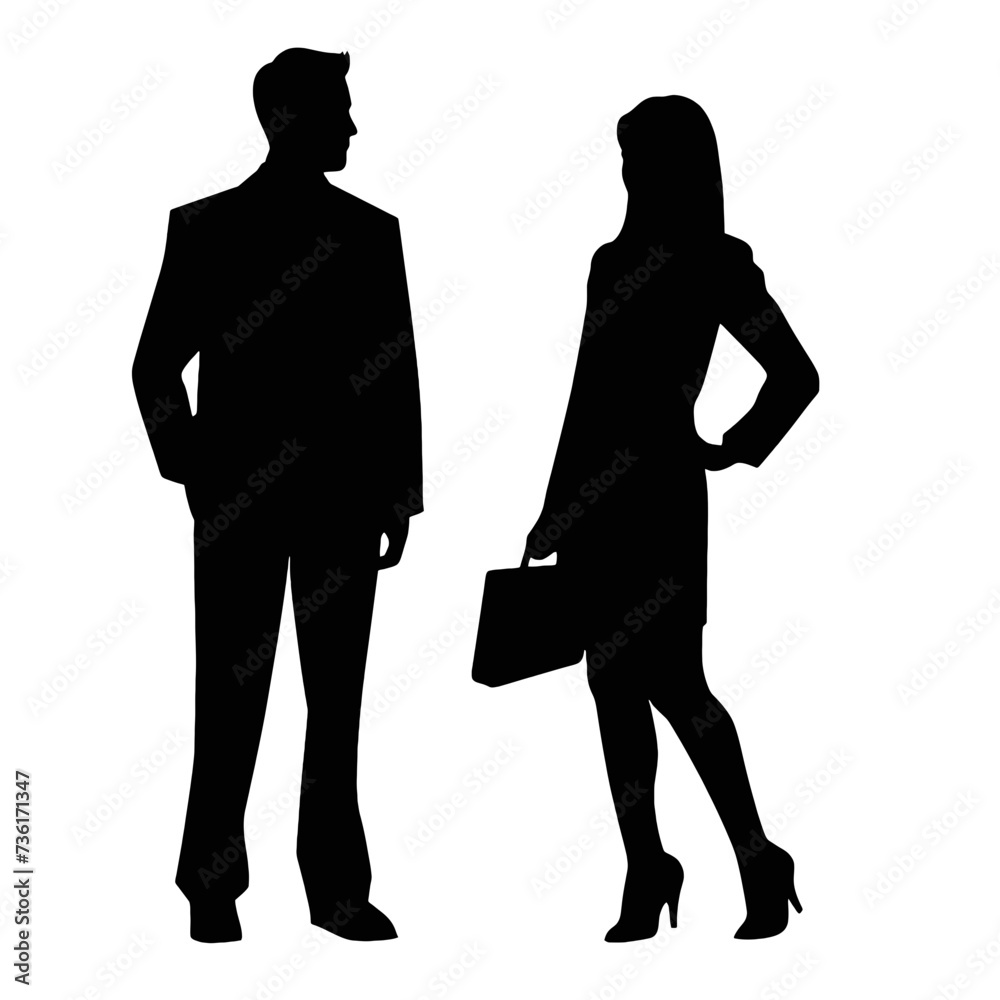 business people silhouette 