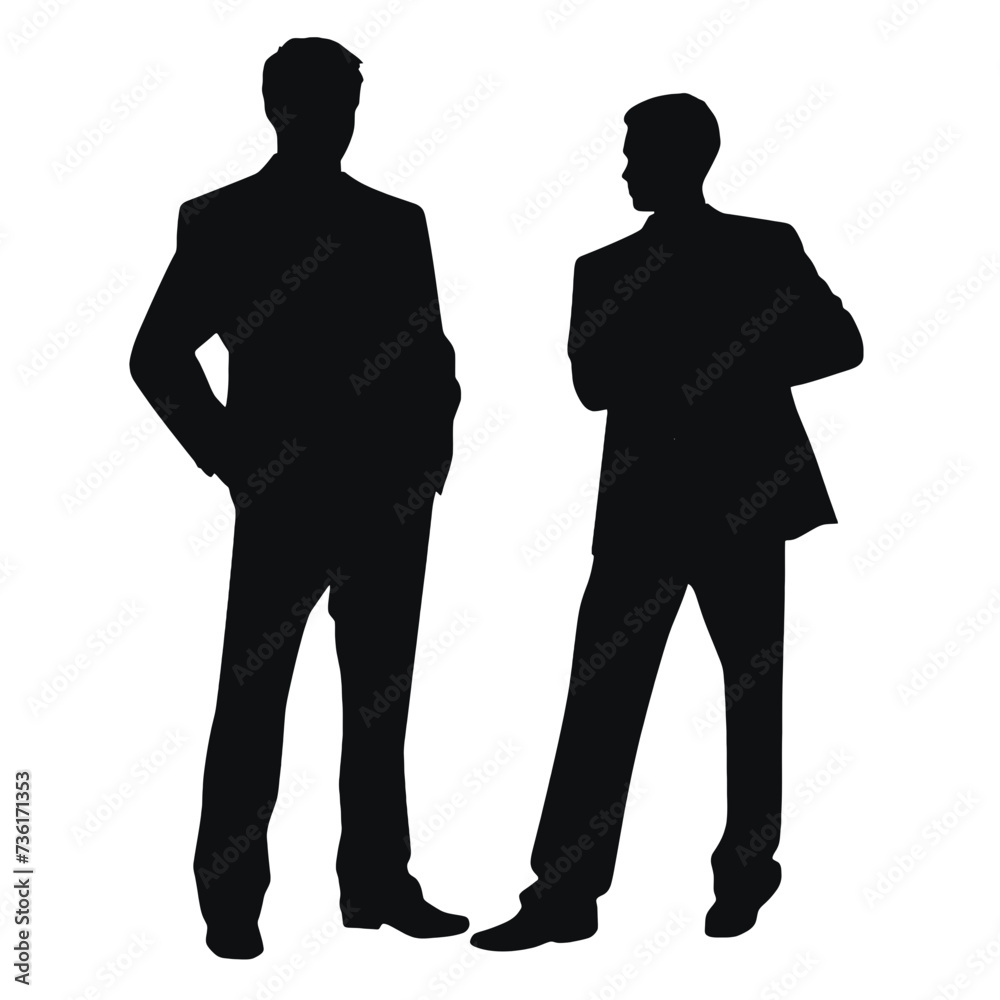 business people silhouette 