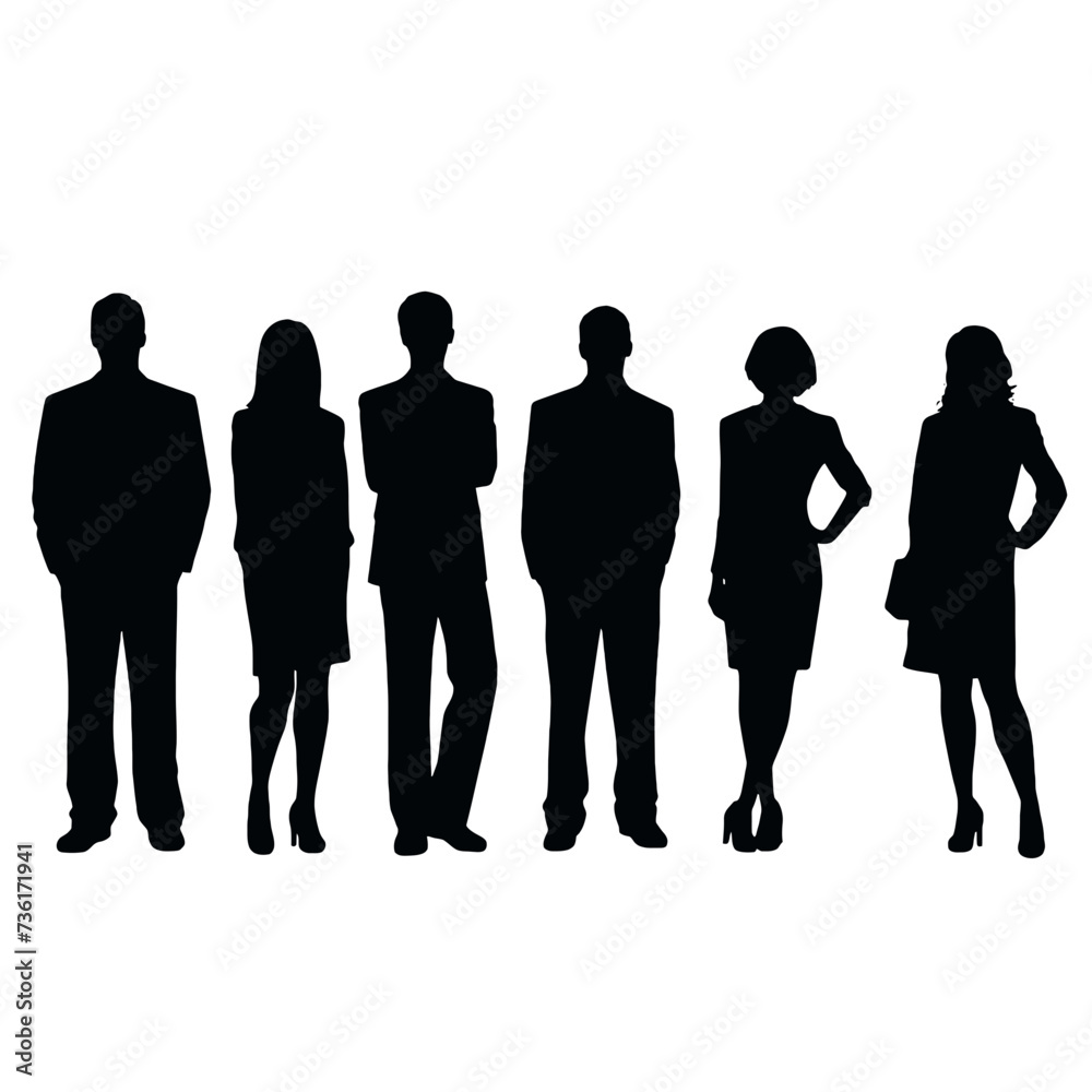 business people silhouette business people silhouette