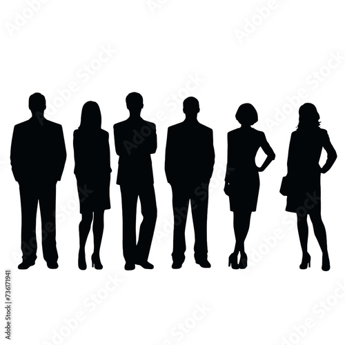 business people silhouette 