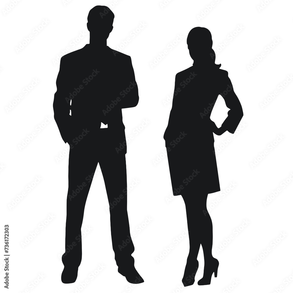 business people silhouette 