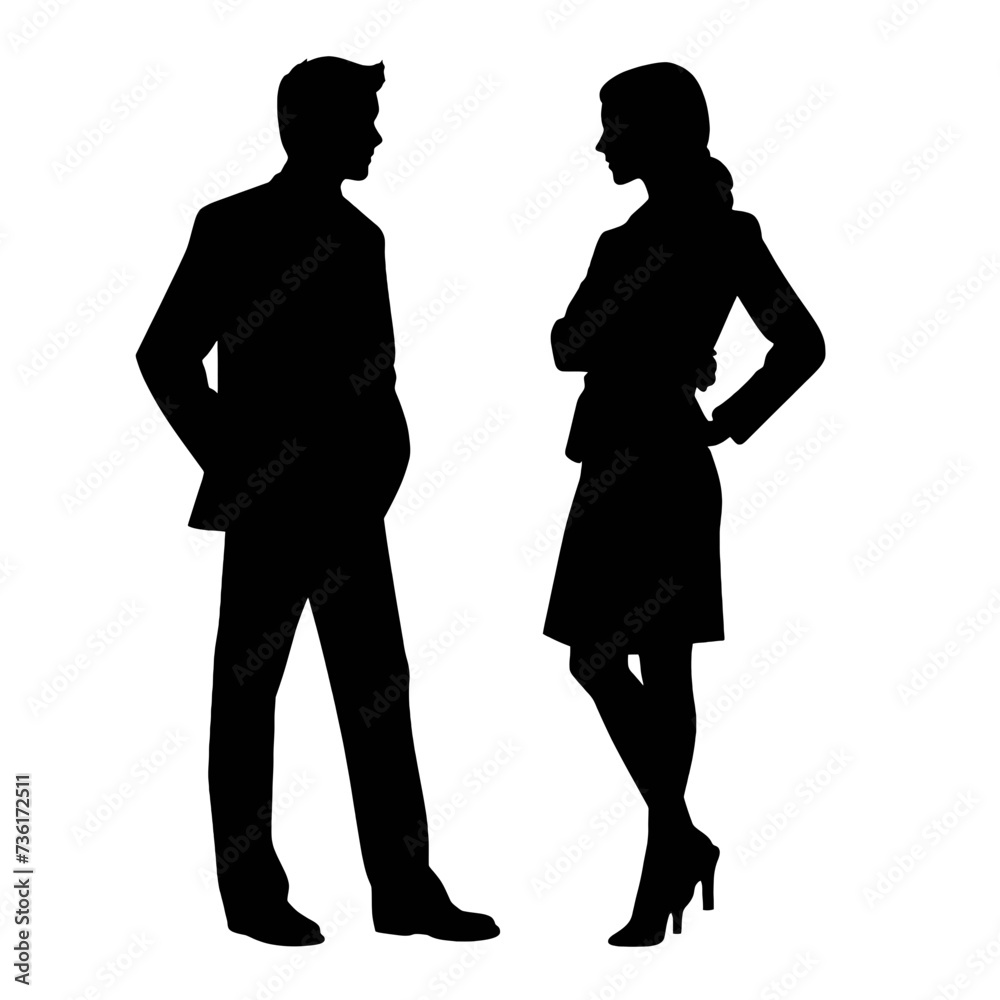 business people silhouette 
