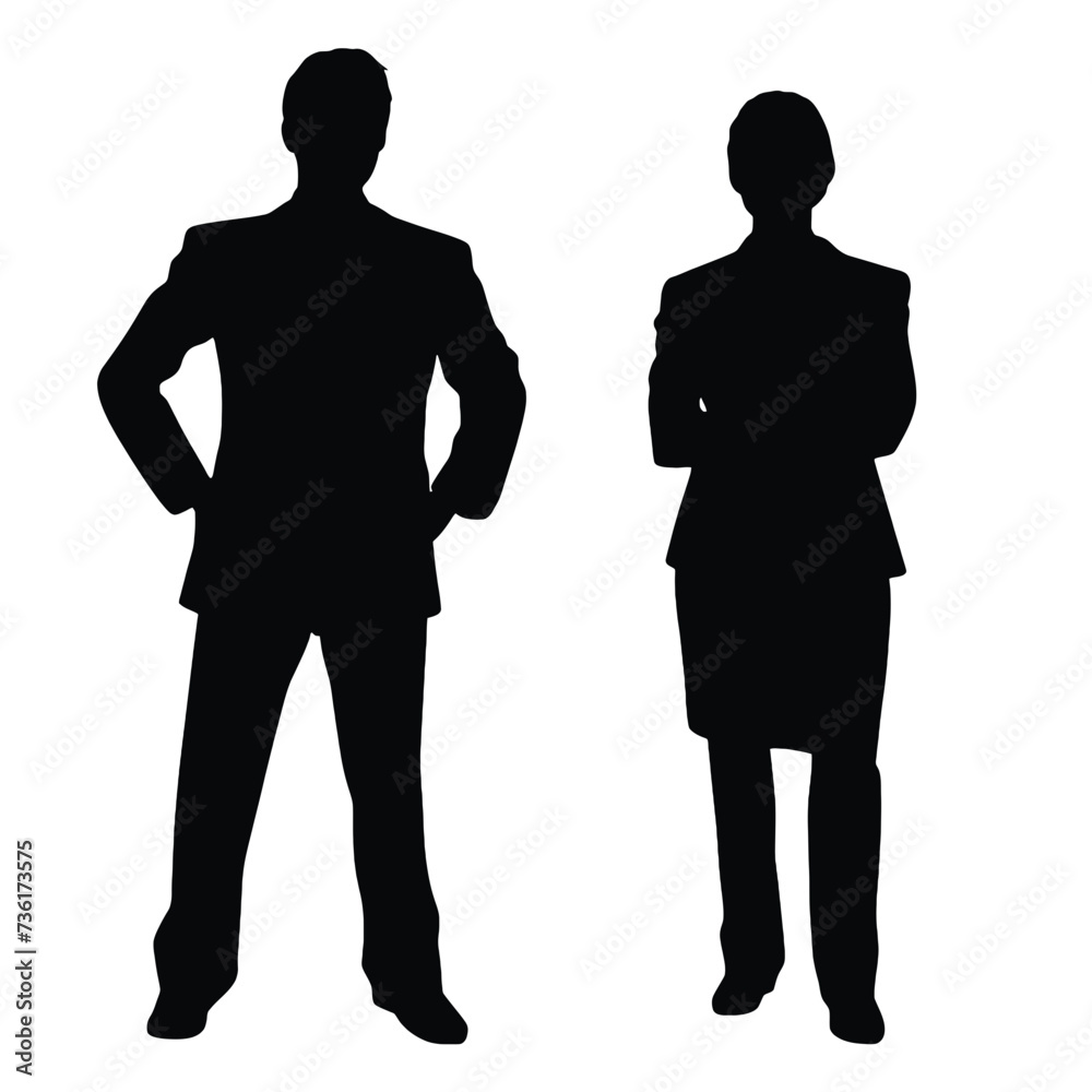 business people silhouette 