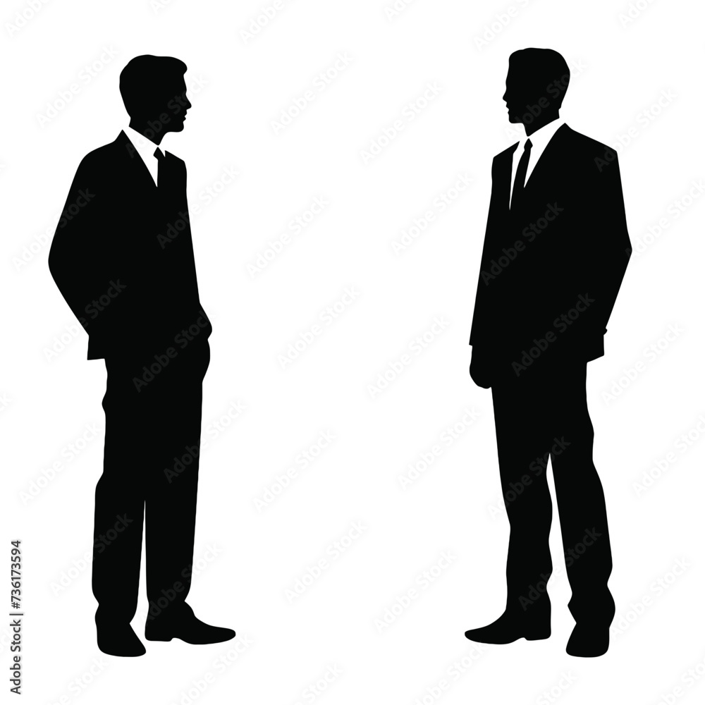 business people silhouette 