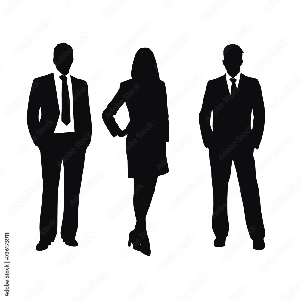 business people silhouette business people silhouette