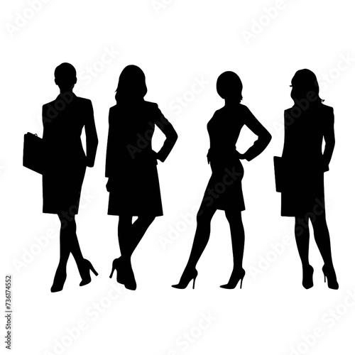 business people silhouette 