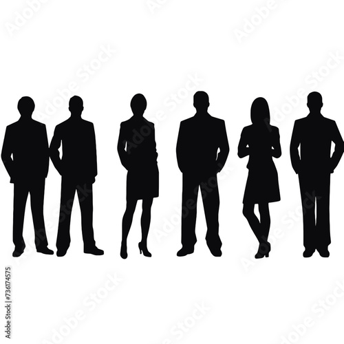 business people silhouette 