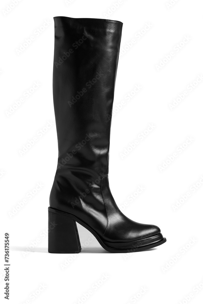 Botas negras altas con taco