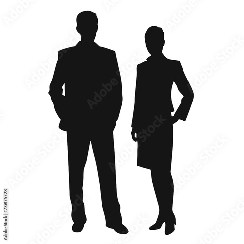business people silhouette 
