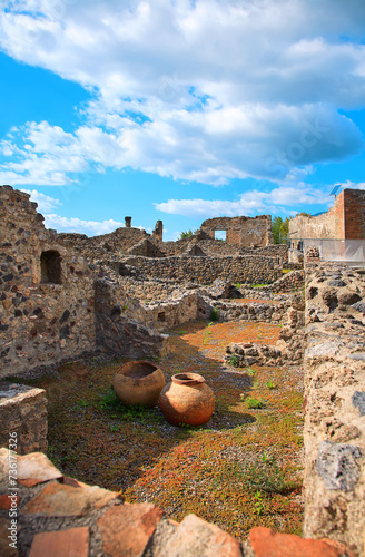 Ruins of Pompeii, Campania, Italy, Europe.