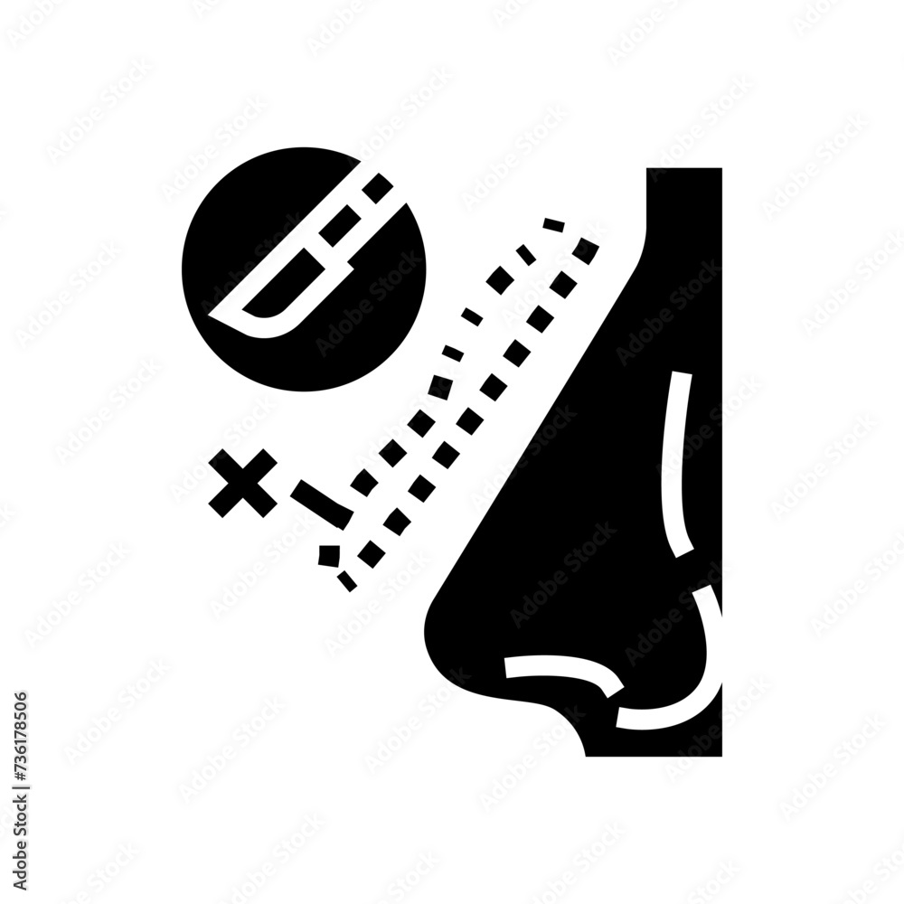 rhinoplasty surgery hospital glyph icon vector. rhinoplasty surgery hospital sign. isolated symbol illustration rhinoplasty surgery hospital glyph icon vector. rhinoplasty surgery hospital sign. isolated symbol illustration