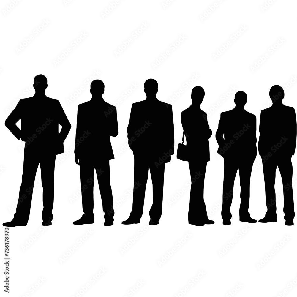 business people silhouette 