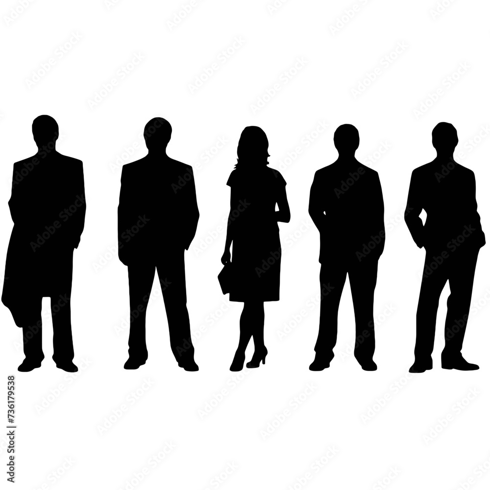 business people silhouette 