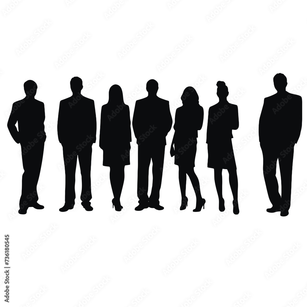 business people silhouette business people silhouette