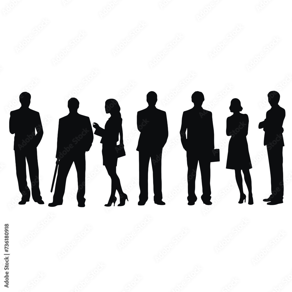 business people silhouette 