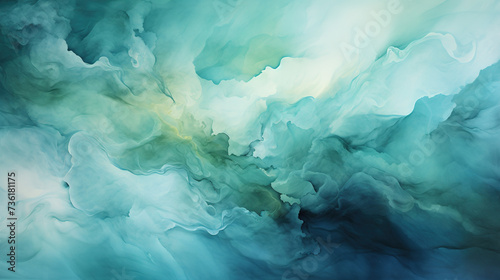 sea green watercolor art background,