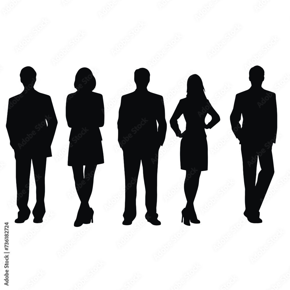 business people silhouette 