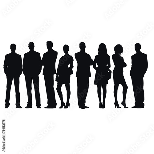 business people silhouette 