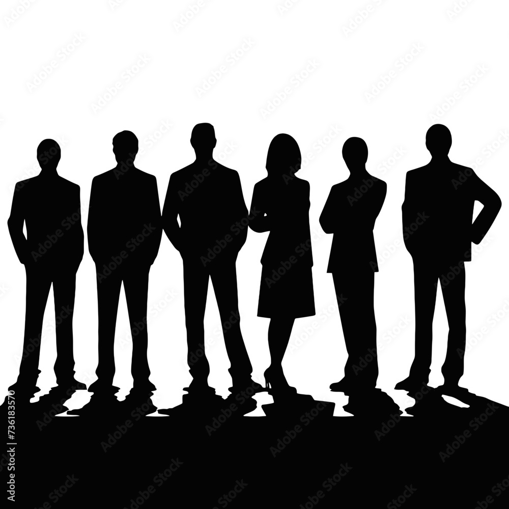 business people silhouette 