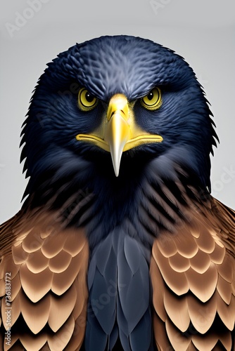 portrait of a eagle. generative ai