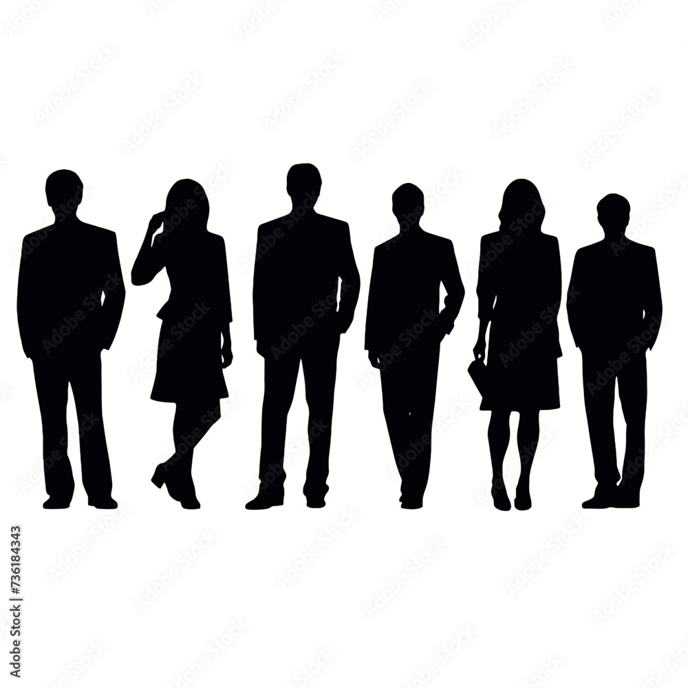 business people silhouette business people silhouette