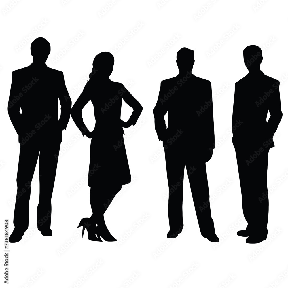 business people silhouette business people silhouette