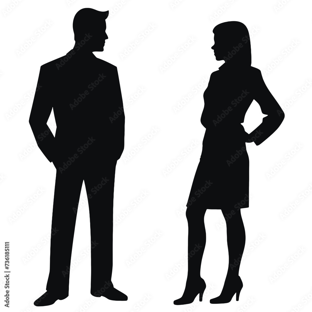 business people silhouette business people silhouette