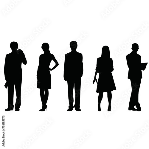 business people silhouette 