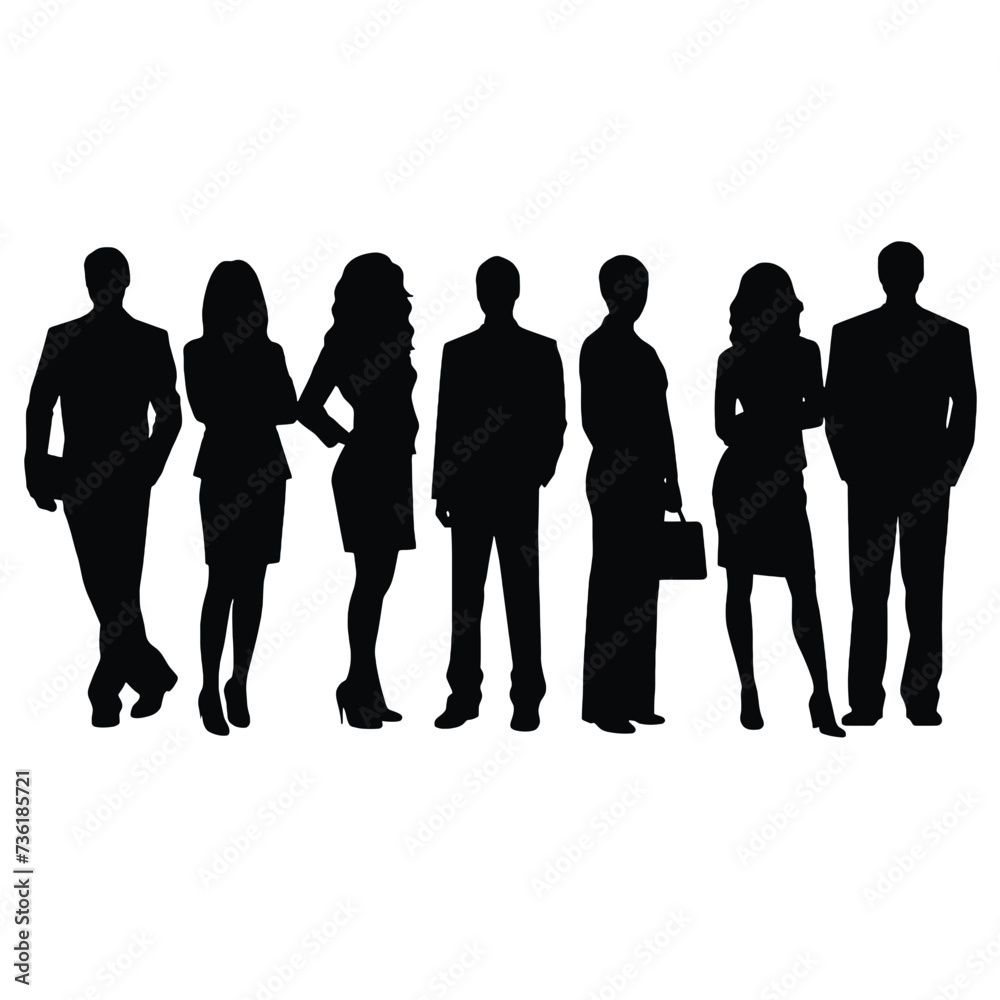 business people silhouette 