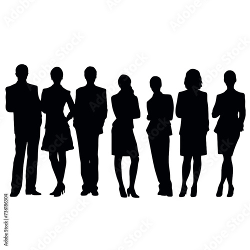 business people silhouette 