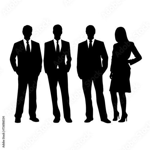 Wallpaper Mural business people silhouette  Torontodigital.ca