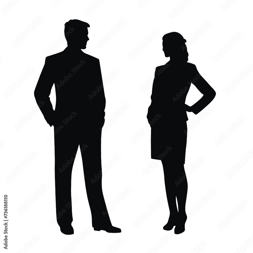 business people silhouette 