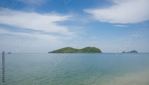 Landscape sea and island on the bright sky in summer, Coast ideal for diving of Chumphon Province,Thailand © Sergiu