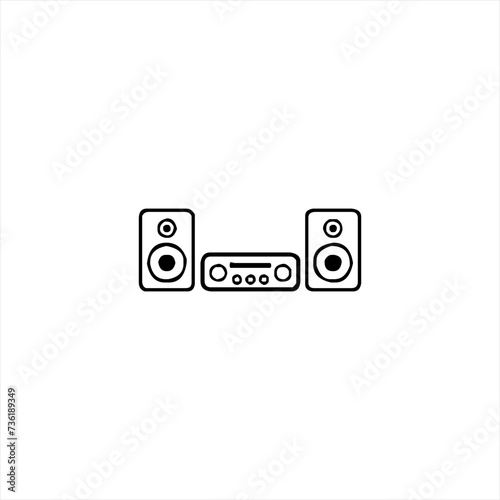Illustration vector graphic of home entertainment icon