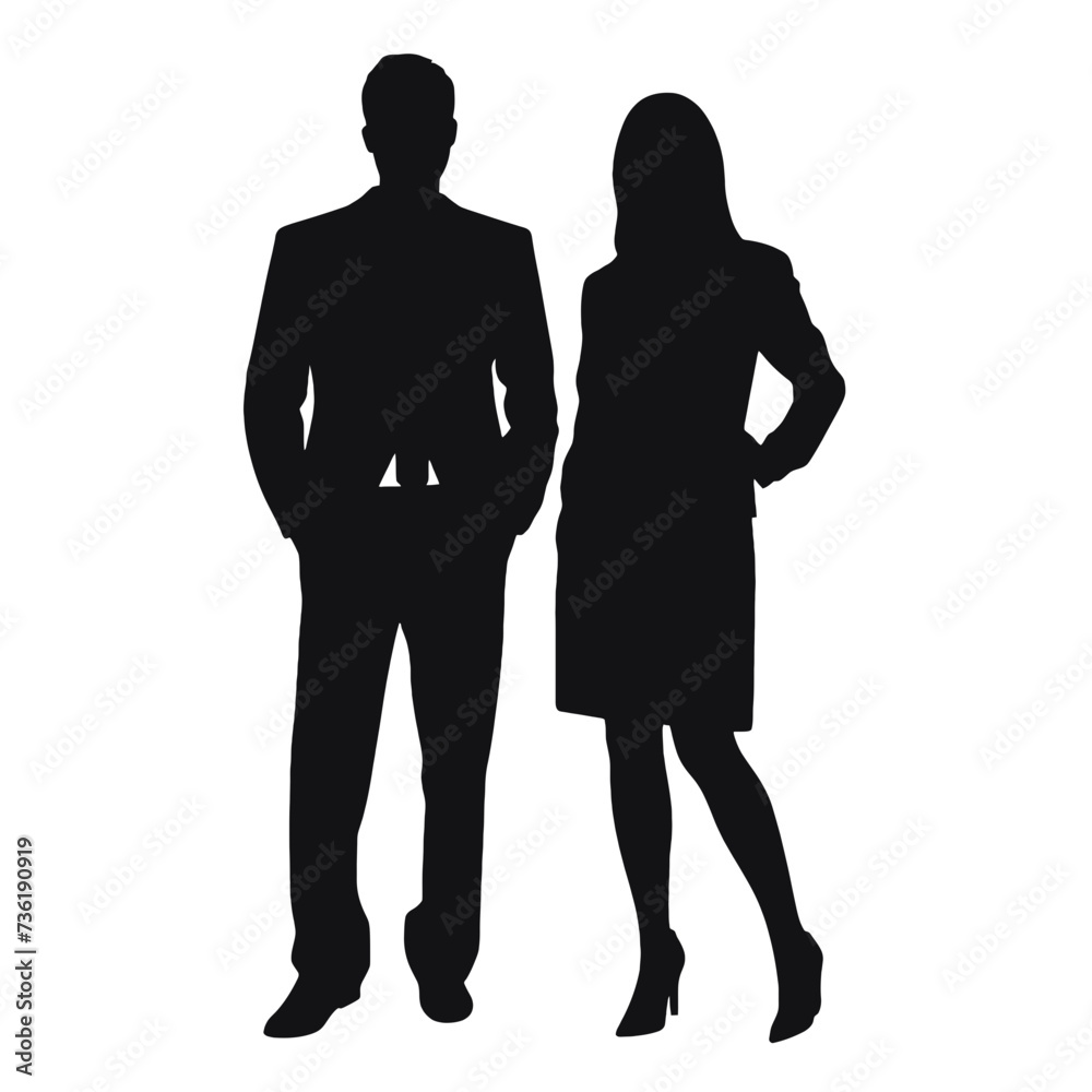 business people silhouette 