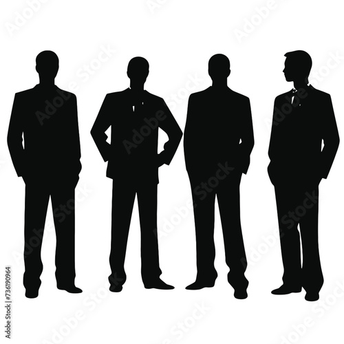 business people silhouette 