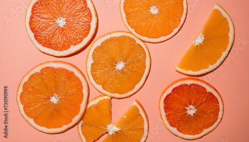 Orange slices - studio shot