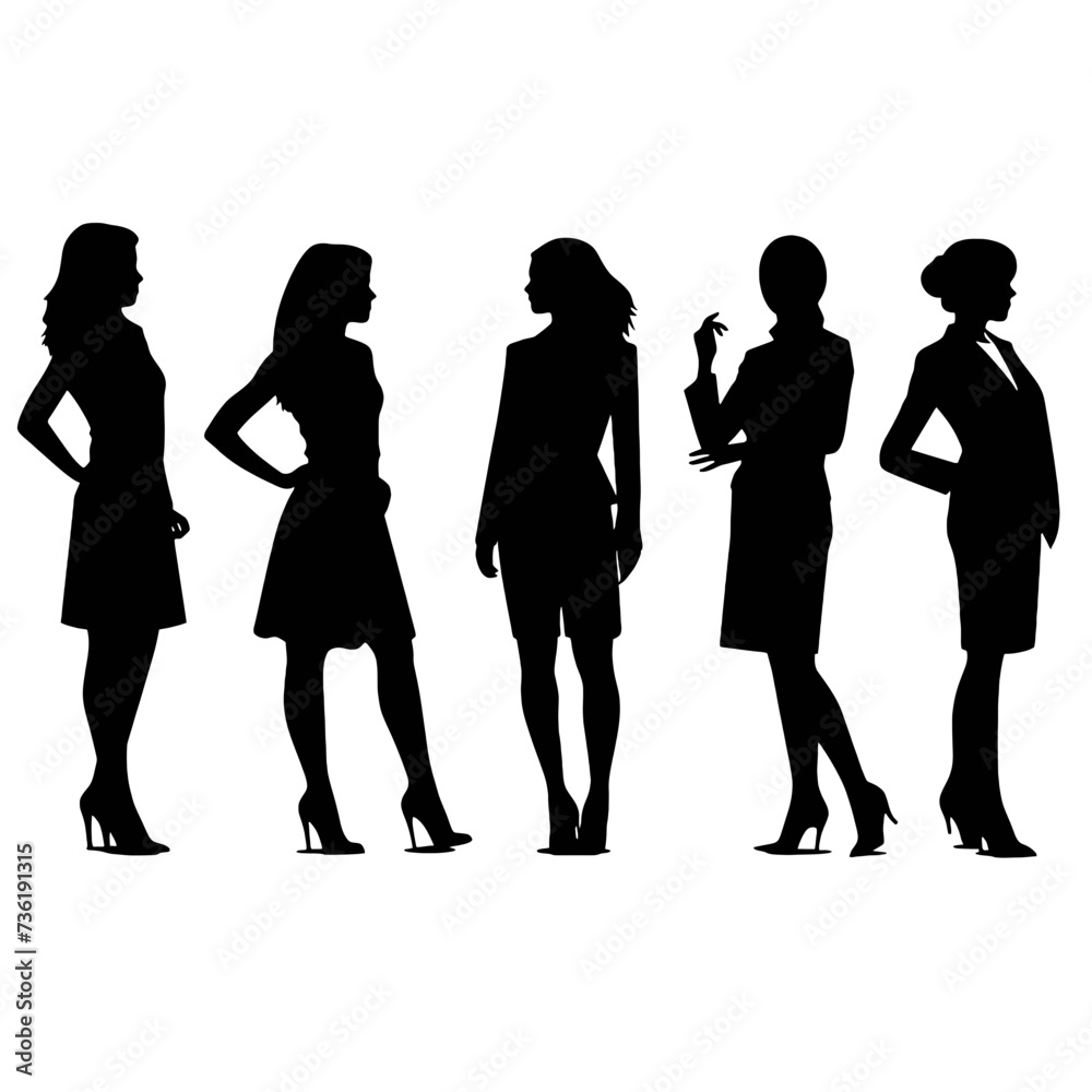 business people silhouette 