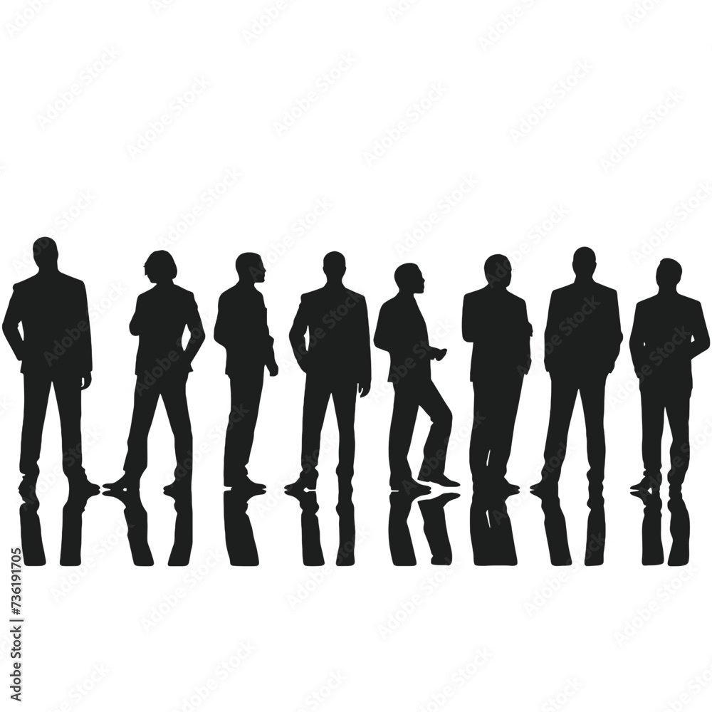 business people silhouette 