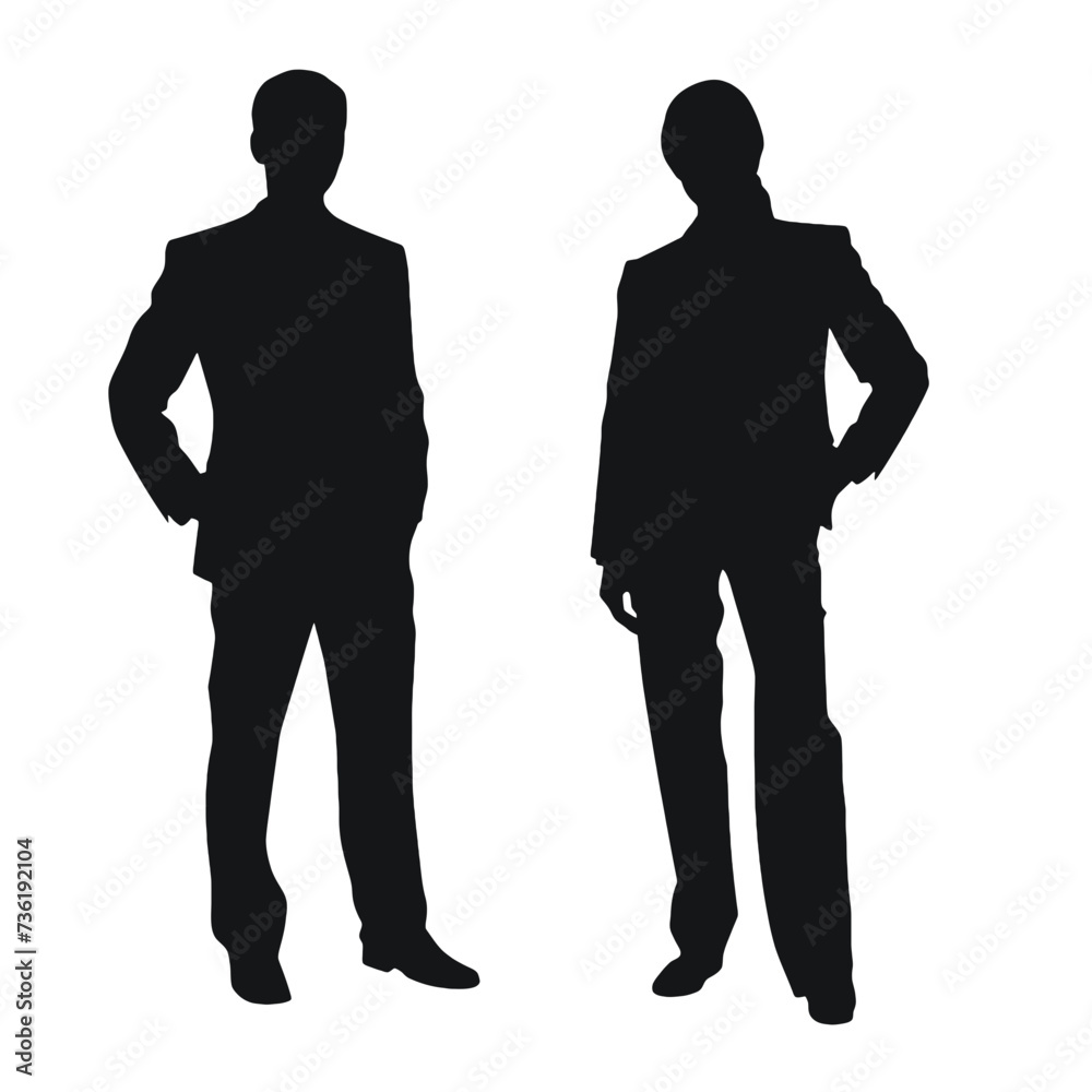 business people silhouette 