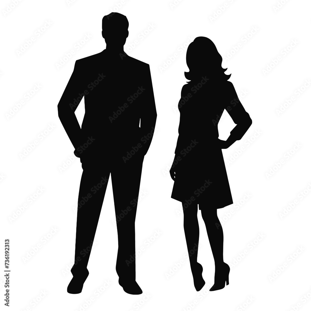 business people silhouette business people silhouette