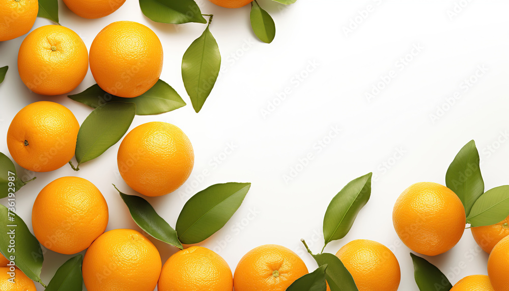 Orange background frame. White background. Copy space. Orange background frame. White background. Copy space.