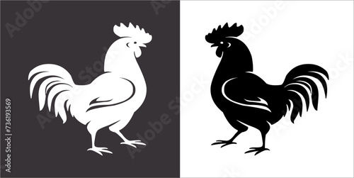 Illustration vector graphics of cock icon