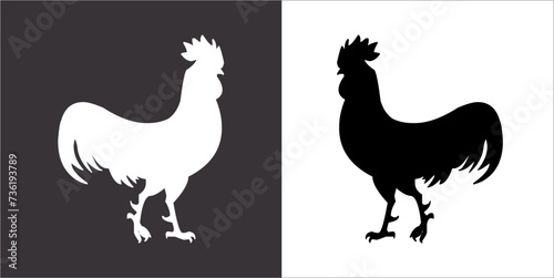 Illustration vector graphics of cock icon