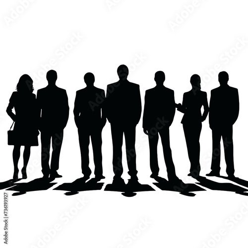 business people silhouette 