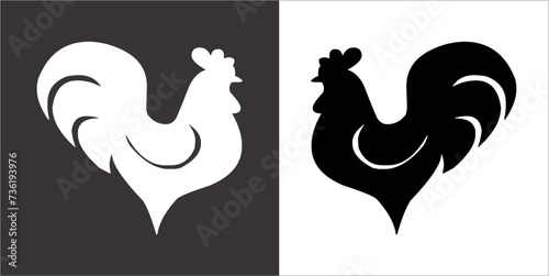 Illustration vector graphics of cock icon
