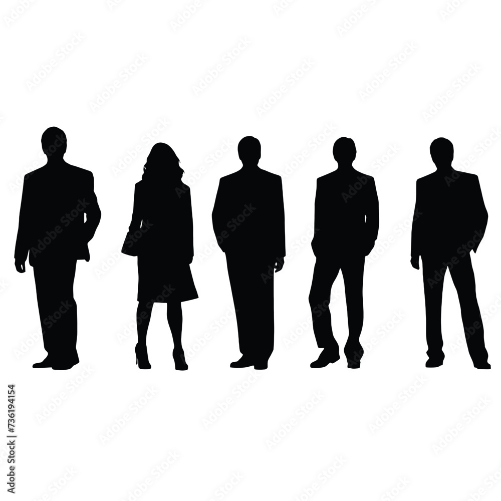 business people silhouette 